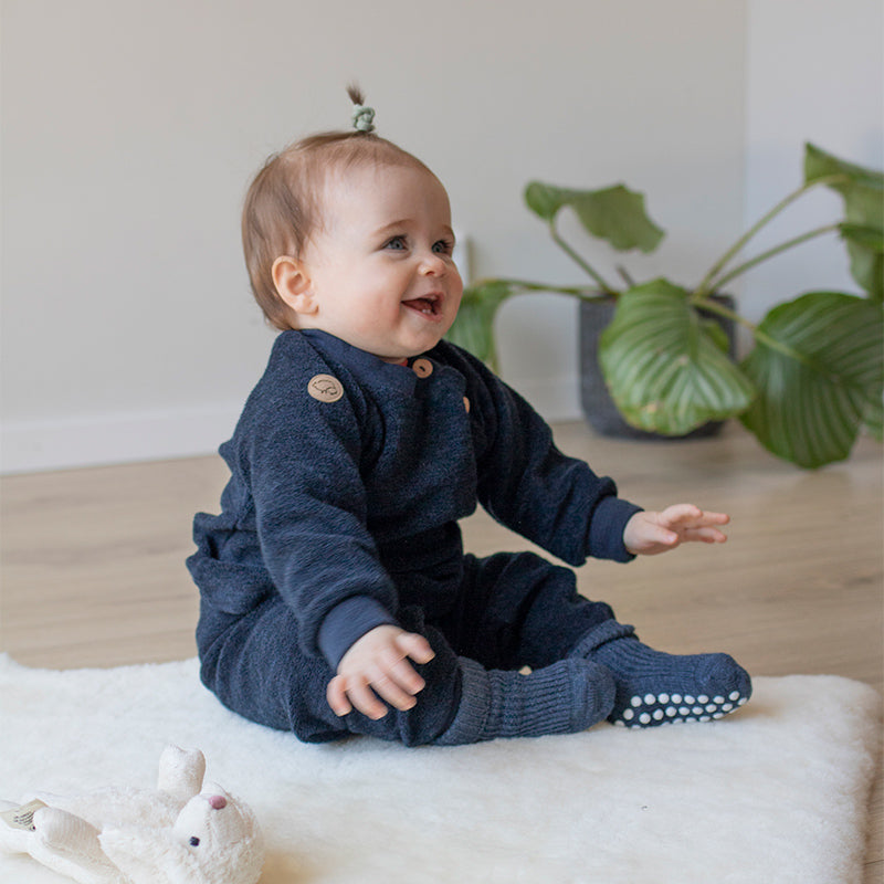 Babybukse i ullfrotté