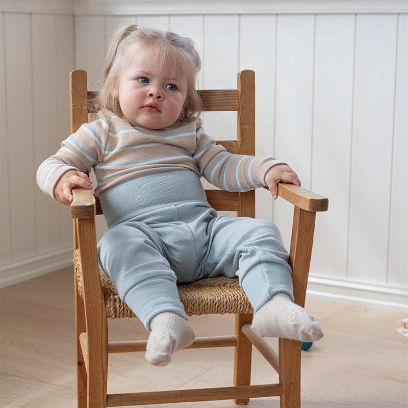 Babybyxa i ull med silke