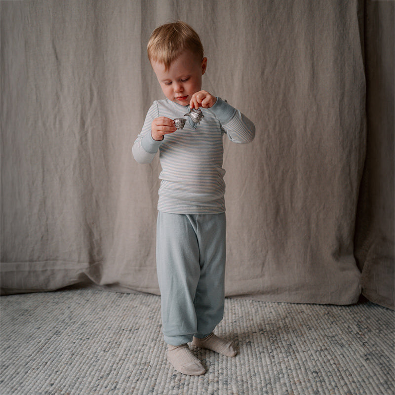 Babybyxa i ull med silke