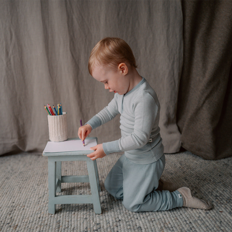 Babytröja i ull med silke