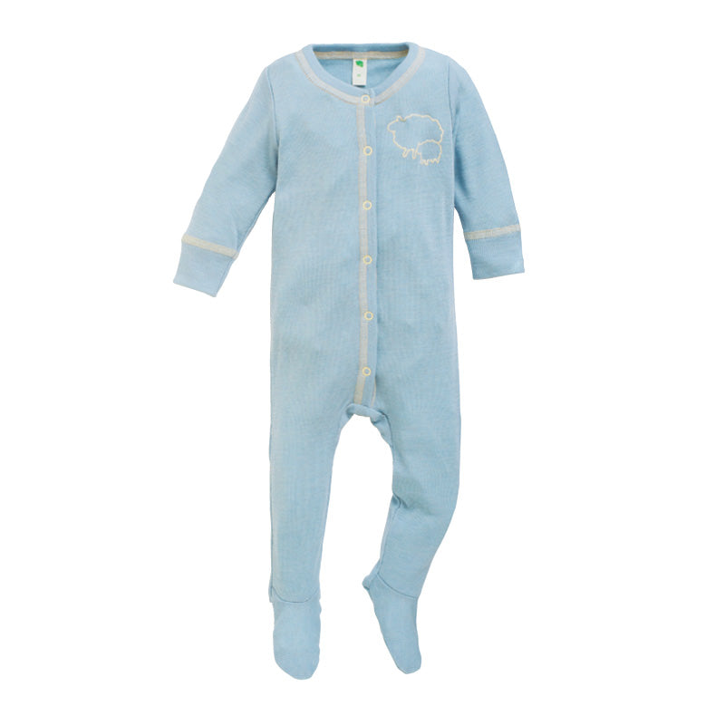 Pyjamas i ull med silke