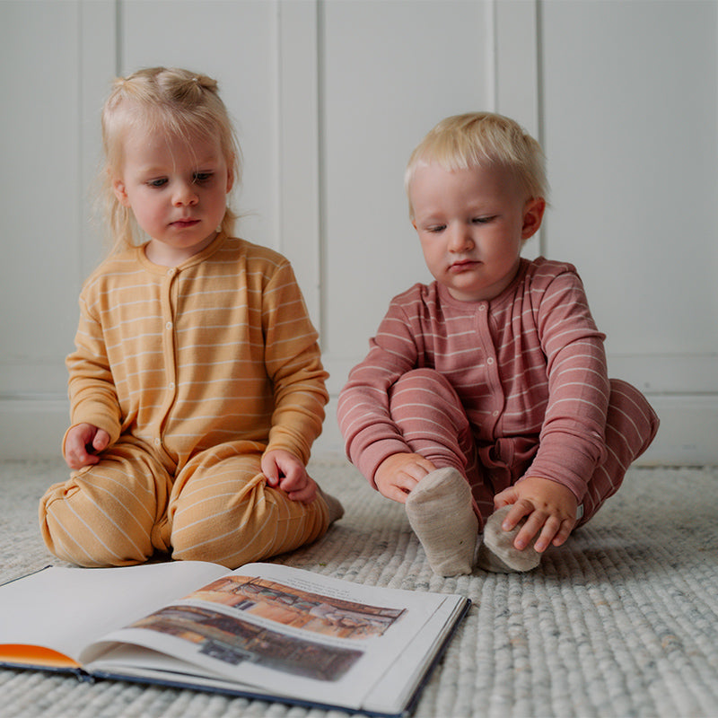 Hel dress i ull med silke
