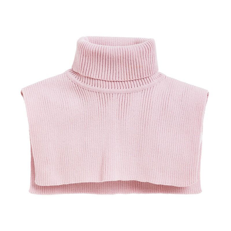 Hals one size i ribbestrikket ull