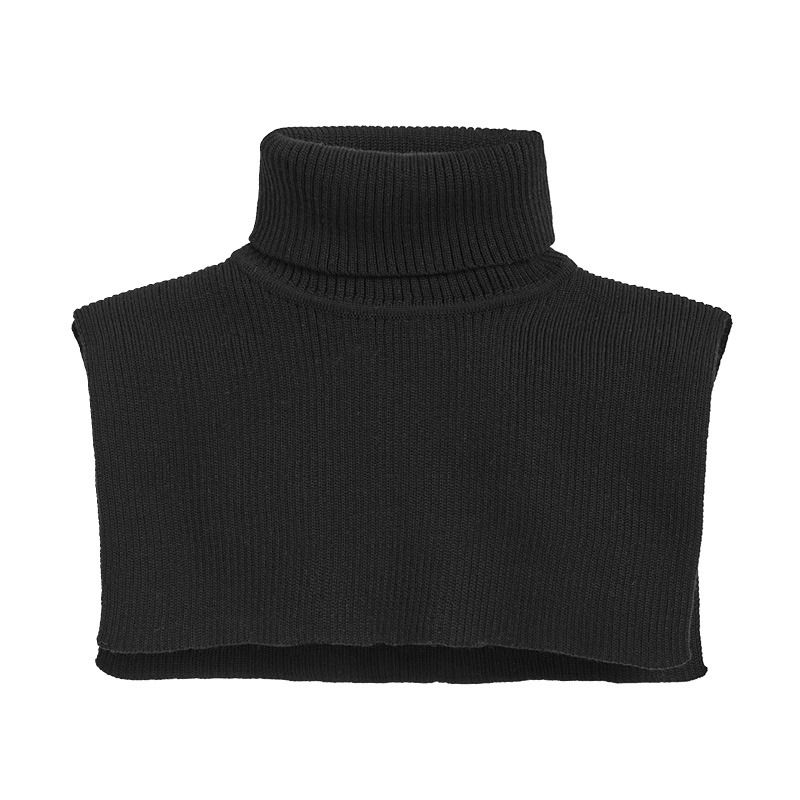 Hals one size i ribbestrikket ull