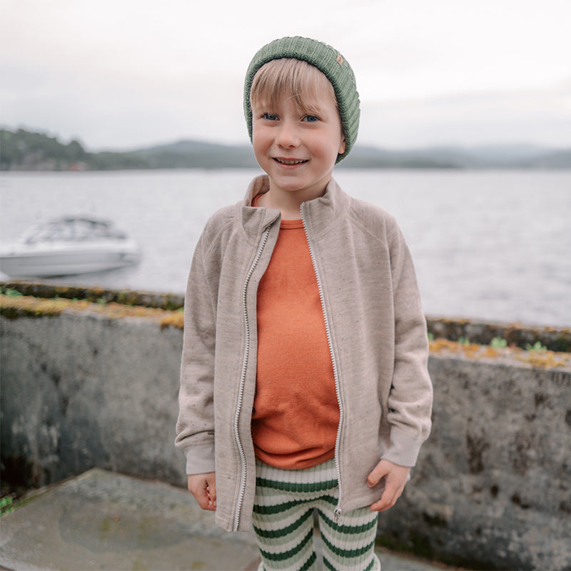Tröja i ull med silke