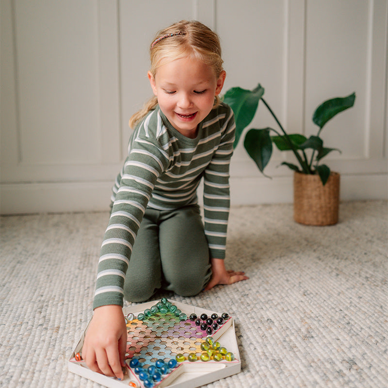 Barntröja i ull med silke