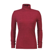Polotröja i finribbad ull med silke