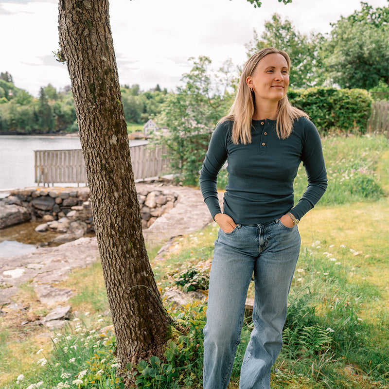 Farfarströja i ull för dam och herr