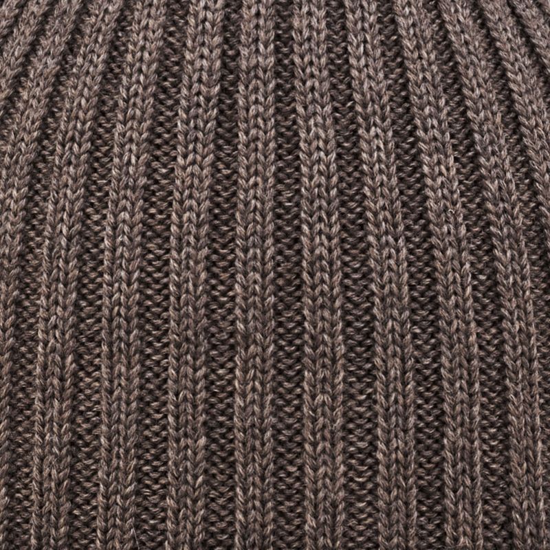 Ribbestrikket cardigan - Brun - swatch