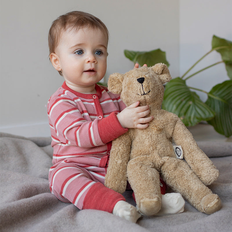 Teddybjörn i bomull, ca 40 cm, Beige