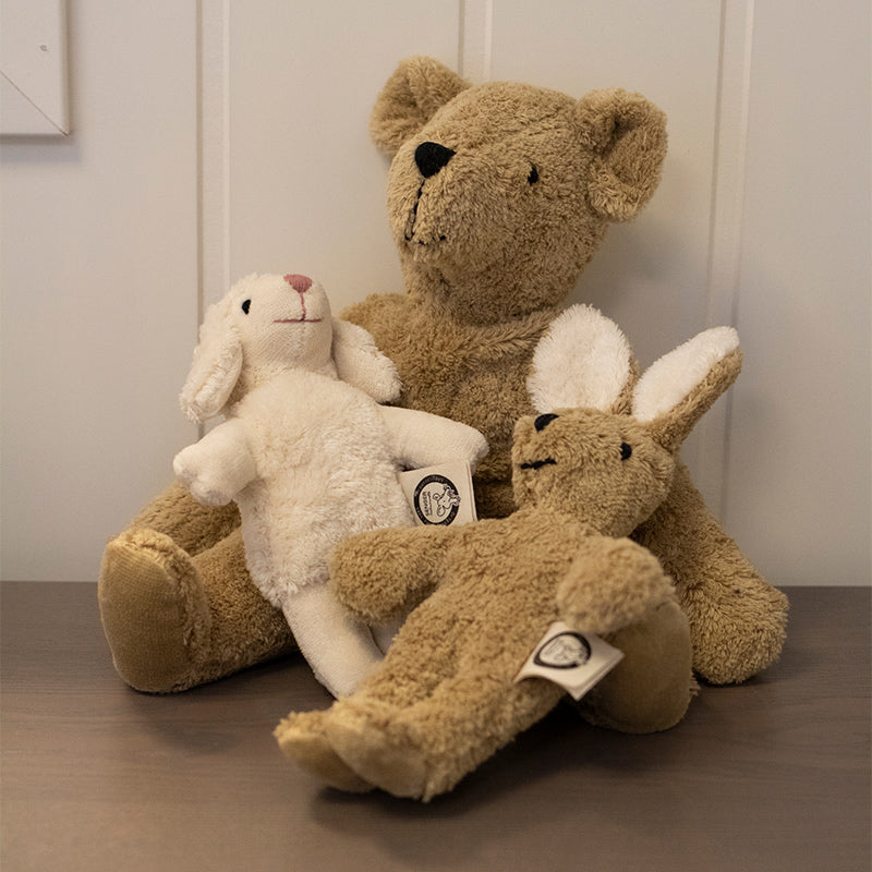 Gosig kanin i bomull, ca 20 cm, Beige