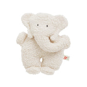 Elefant i bomull, ca 27 cm, Naturvit