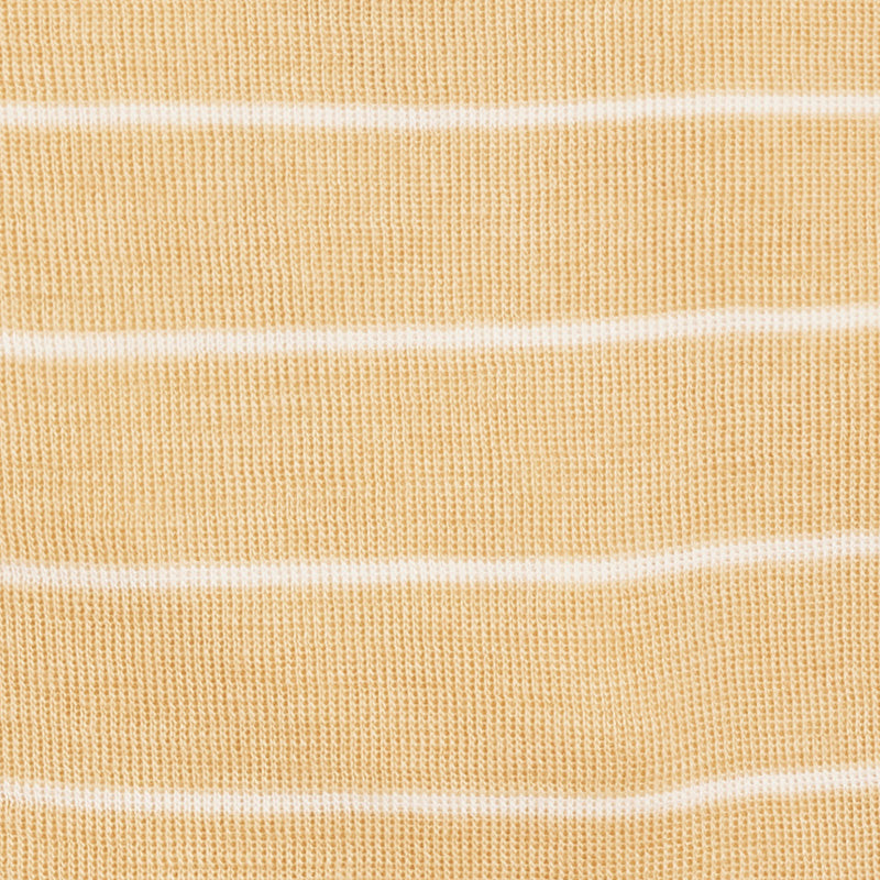 heldress i ull med silke - strågul og natur - swatch