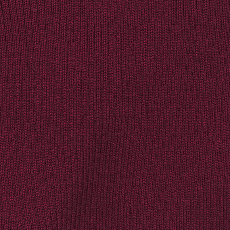 ribbestrikket hals - plommerød - swatch