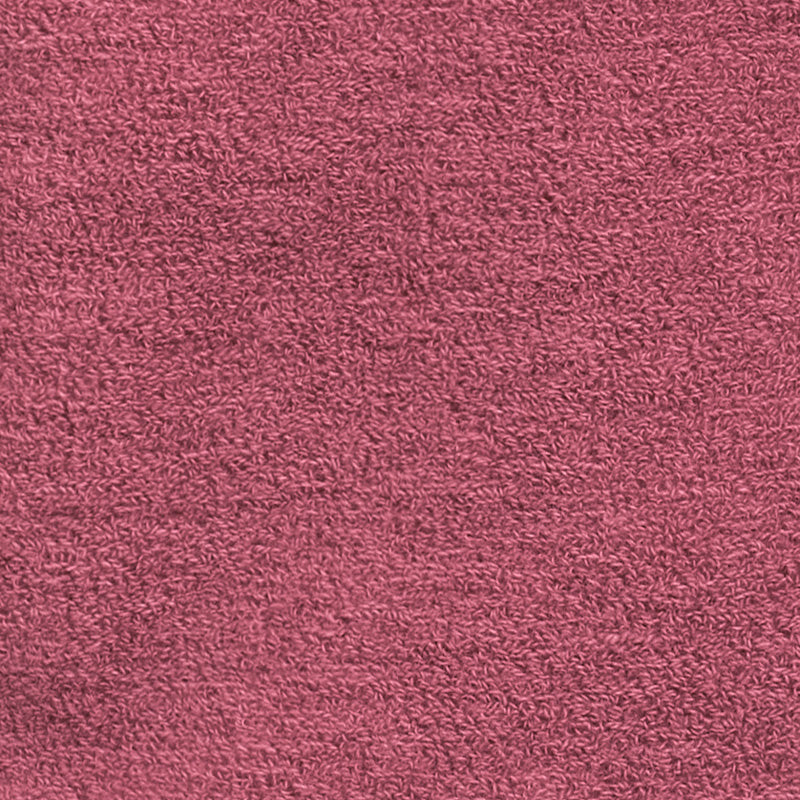 Genser i ullfrotté  - Mørk rose - swatch