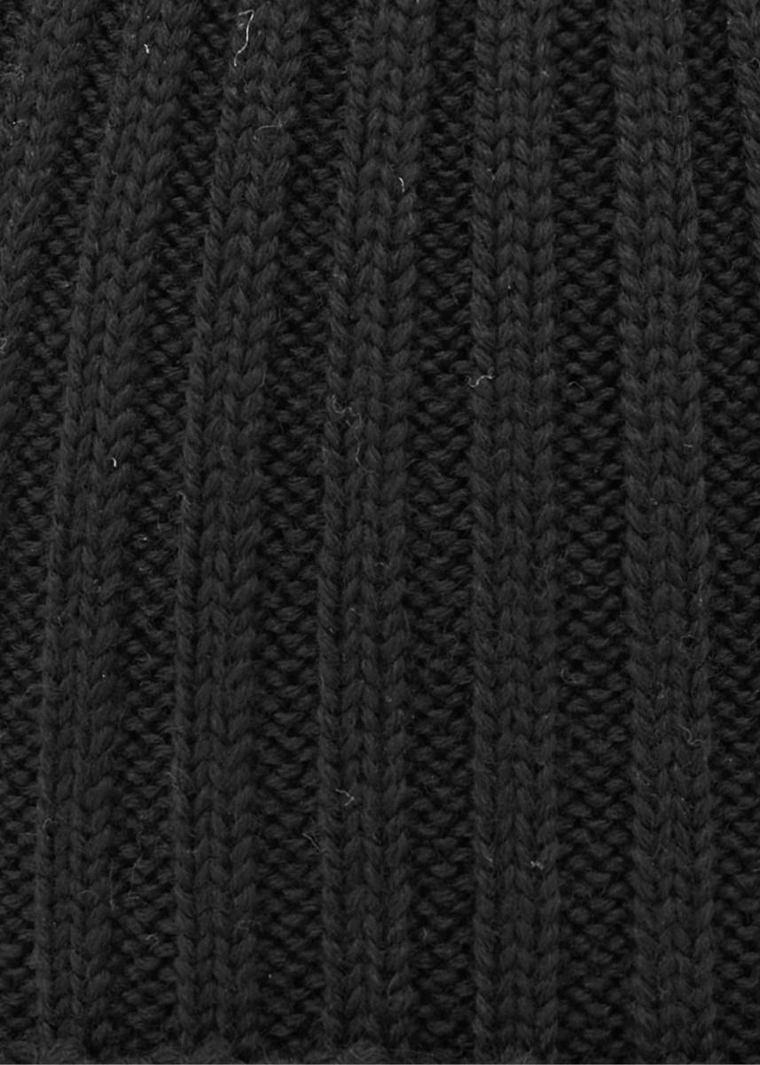 Ribbestrikket cardigan - Svart