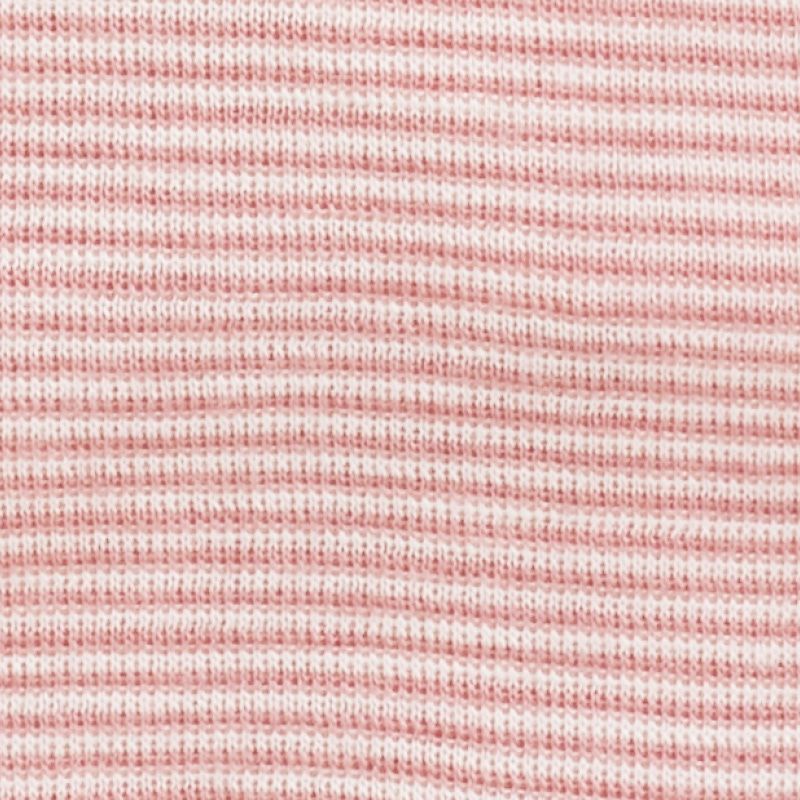 Nattkjole i ull med silke m/knapper - Lys rose/natur - swatch