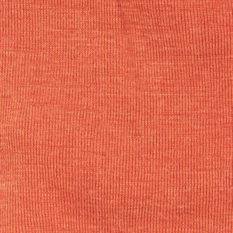 Barnelongs i ull med silke - Høstrød - swatch